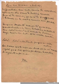 Con los brazos abiertos [manuscrito]