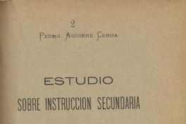 Estudio sobre Instrucción Secundaria