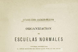 Organización de escuelas normales