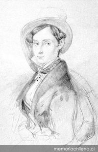 Carmen Arriagada, 1807-1900. Dama chilena de Talca