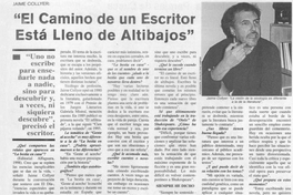 El camino de un escritor está lleno de altibajos