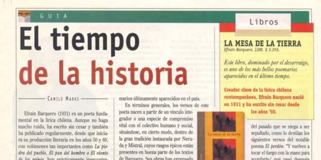 El tiempo de la historia