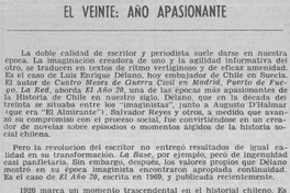 El veinte, año apasionante