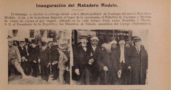 Inauguración del Matadero Modelo
