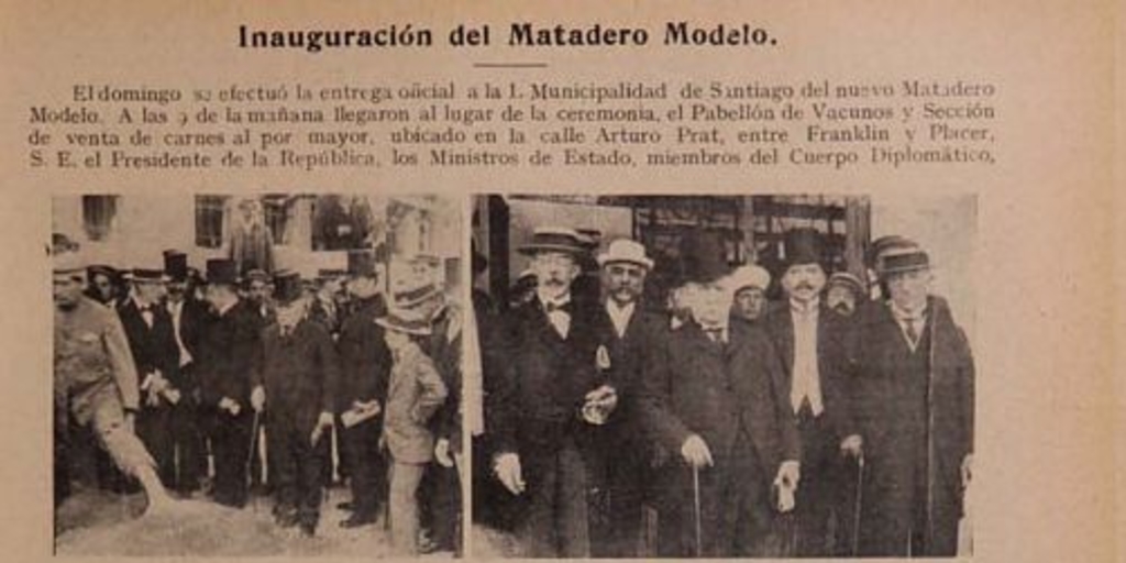 Inauguración del Matadero Modelo