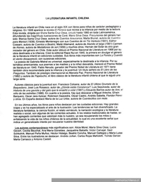 La literatura infantil chilena