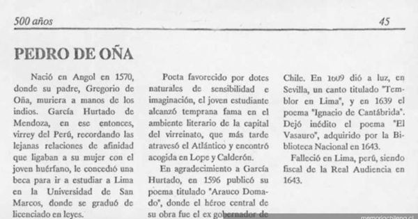 Pedro de Oña