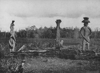 Cementerio mapuche con chemamüll