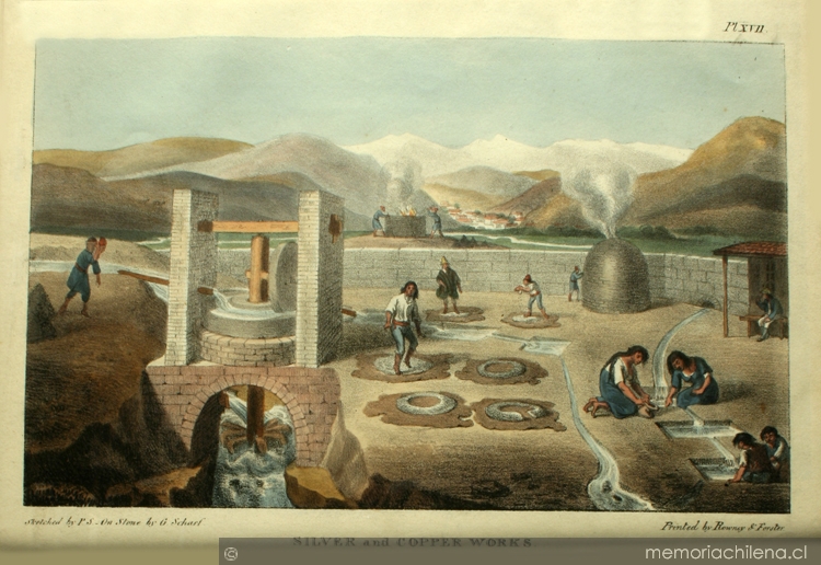Silver and copper works: litografía de Peter Schmidtmeyer litografiada por Agostino Aglio, 1824