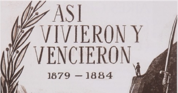 Soldados chilenos en la Guerra del Pacífico y la insignia de la Cruz Roja en uno de sus costados, Chile, 1879