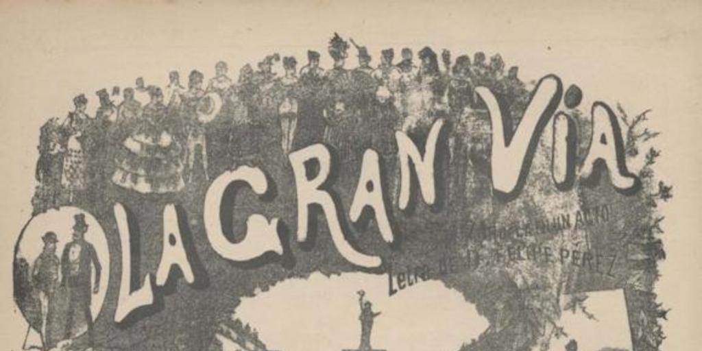 Zarzuela "La gran vía" editado por Brandt, 1900