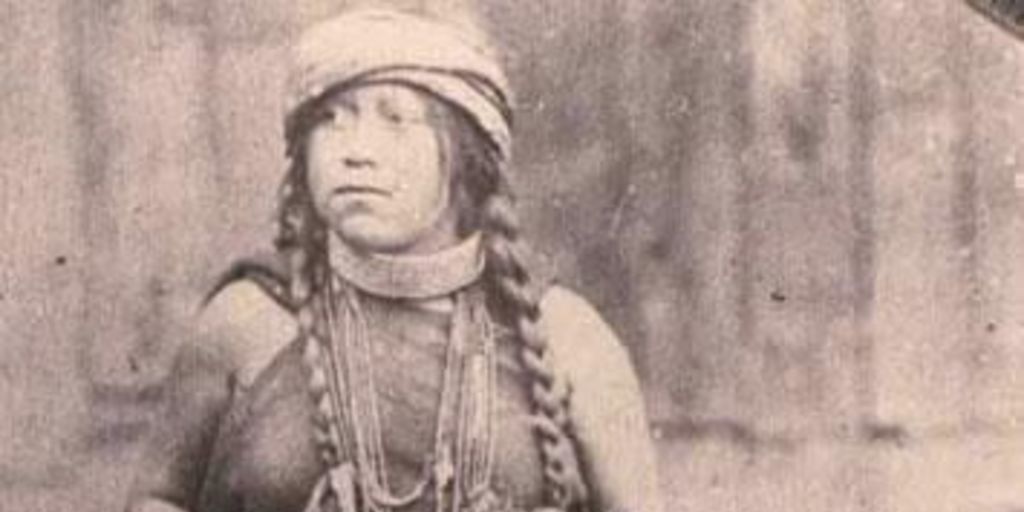 Mujer mapuche y su hija