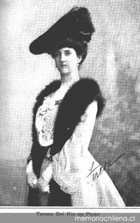 Teresa del Río de Pinto, 1908