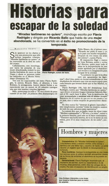 Historias para escapar de la soledad