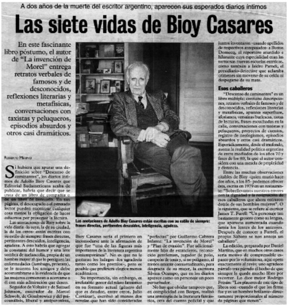 Las siete vidas de Bioy Casares