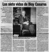 Las siete vidas de Bioy Casares