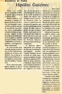 Hipólito Gutiérrez  [artículo] C. R. I.