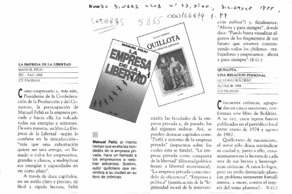 Lecturas  [artículo] E. G.