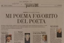 Mi poema favorito del poeta  [artículo] Mauree Lennon Zaninovic