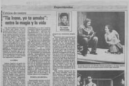 "Tía Irene, yo te amaba", entre la magia y la vida