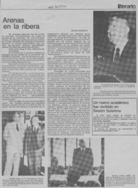 Arenas en la ribera  [artículo] Jorge Nawrath.