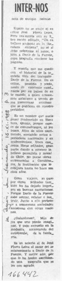 Inter - Nos  [artículo] Enrique Neiman.
