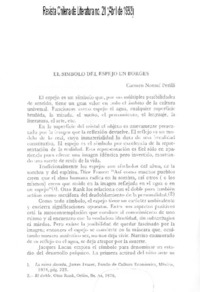 El símbolo del espejo en Borges