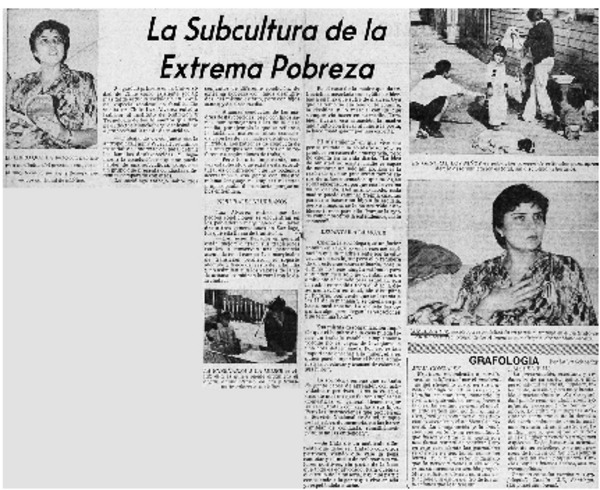 La subcultura de la extrema pobreza.