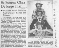 Se estrena obra de Jorge Díaz  [artículo].
