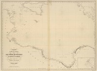 Carte du bassin compris entre les côtes de Tripoli, la Sicile et la Morée redigée d'après les travaux de W. H. Smyth [material cartográfico] : par Robiquet Hydrographe.