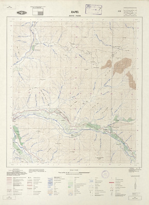 Rapel 303730 - 704500 [material cartográfico] : Instituto Geográfico Militar de Chile.