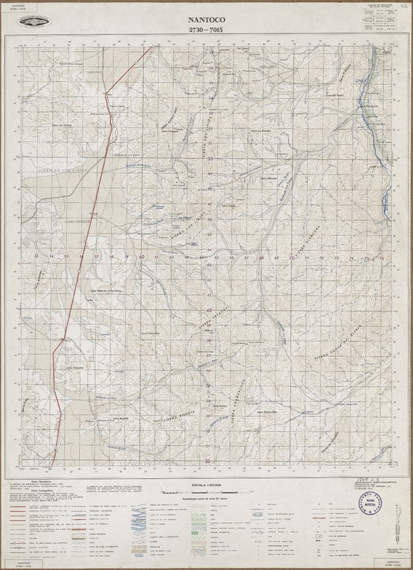 Nantoco 2730 - 7015 [material cartográfico] : Instituto Geográfico Militar de Chile.