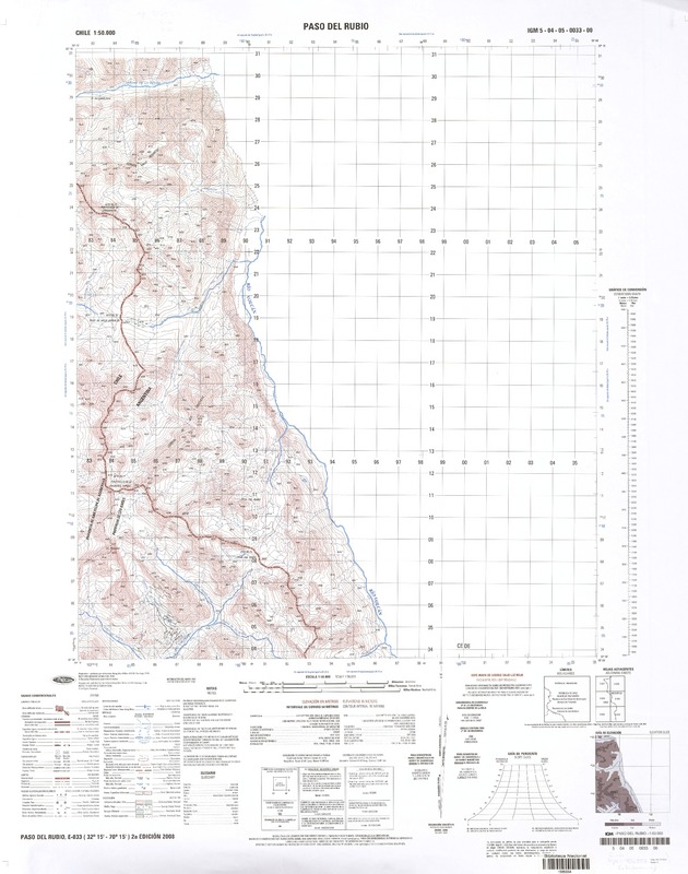Paso del Rubio E-033 (32° 15'- 70° 15')