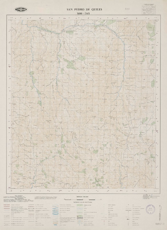 San Pedro de Quiles 3100 - 7115 [material cartográfico] : Instituto Geográfico Militar de Chile.