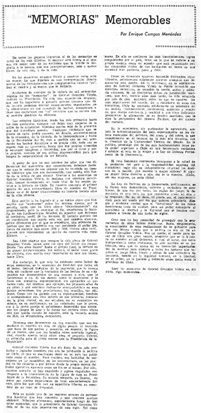 Memorias" memorables