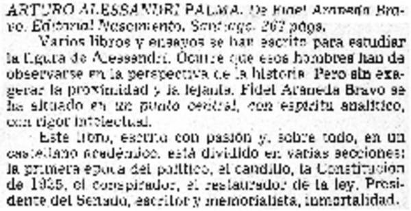 Arturo Alessandri Palma.