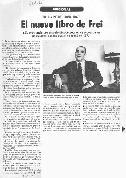 El Nuevo libro de Frei.