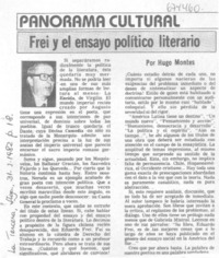 Frei y el ensayo político literario