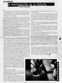 La manipulación de la historia.