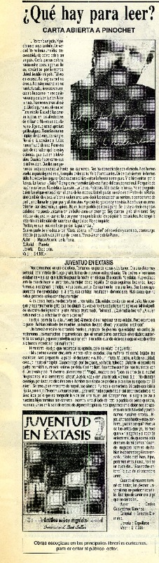 Qué hay para leer?.  [artículo]