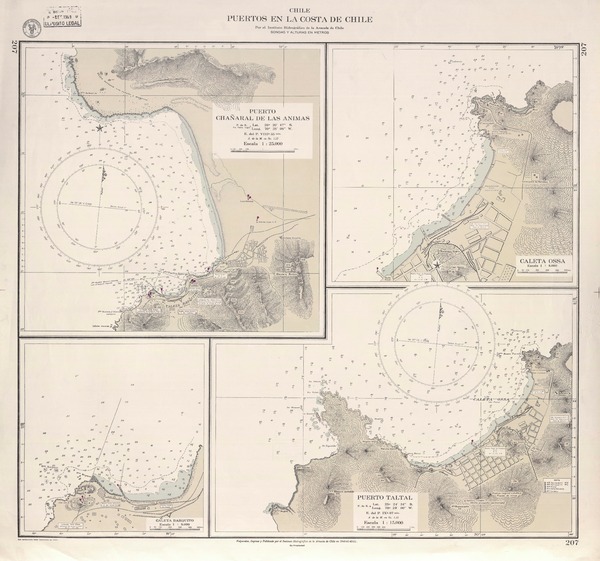 Puertos en la costa de Chile