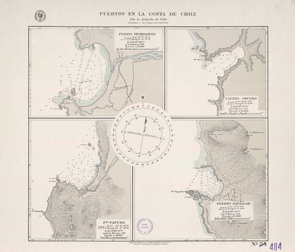 Puertos en la costa de Chile
