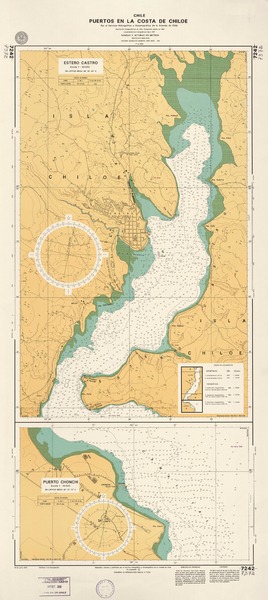 Puertos en la costa de Chiloé