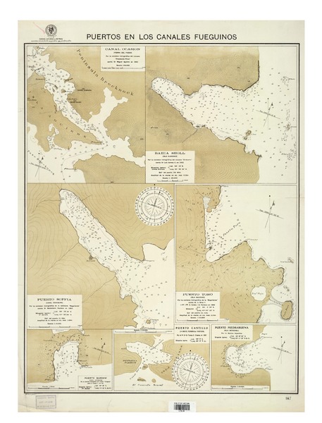 Puertos en los Canales Fueguinos.