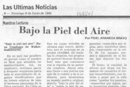 Bajo la piel del aire