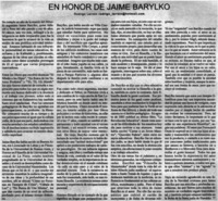 En honor de Jaime Barylko