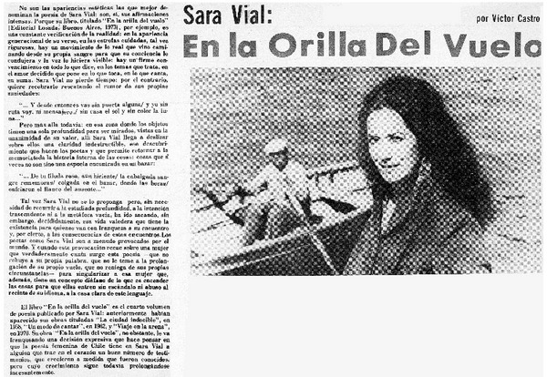 En la orilla del vuelo