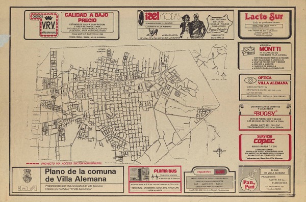 Plano de la Comuna de Villa Alemana