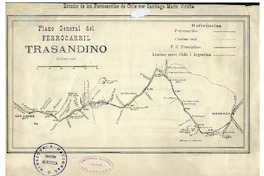 Plano general del Ferrocarril Trasandino