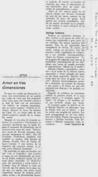 Amor en tres dimensiones Amor en tres dimensiones